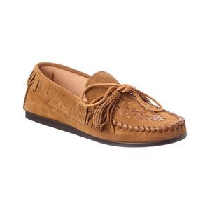 Isabel Marant Fitza Suede & Leather Moccasin, Brown
